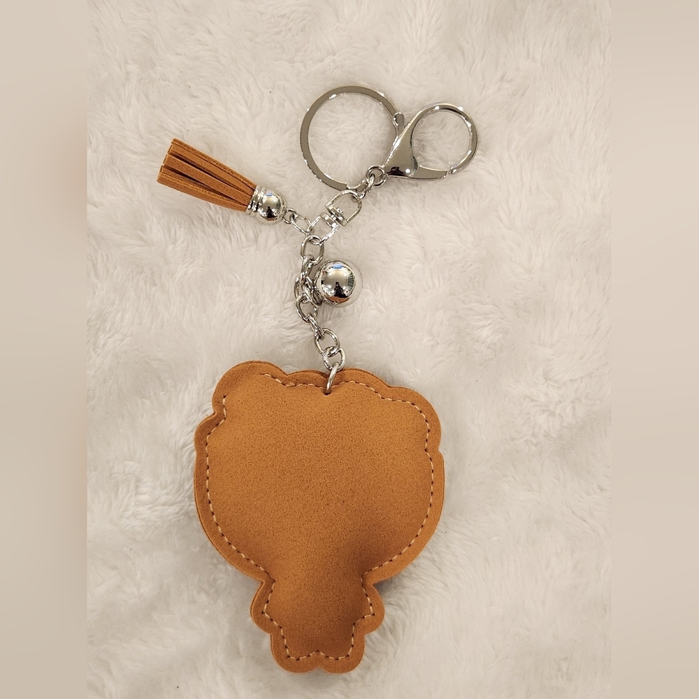 Bowl Of Noodles Ramen Rhinestone  Keychain with Tassel Bag Charm - Picture 3 of 3